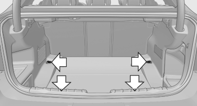 Lashing eyes in the cargo area