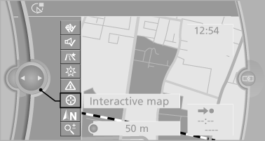 4. Select the destination with crosshairs.