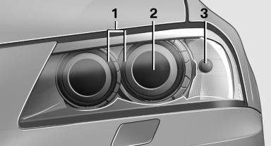 1 Parking lamps / daytime running lights