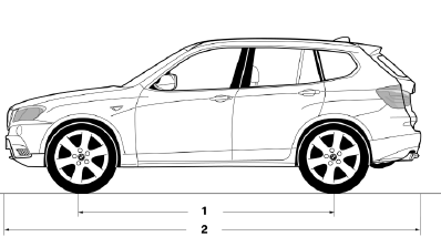 1 Wheel base: 110.6 inches/2,810 mm