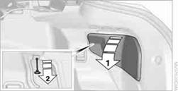 2.  Pull the button with the fuel pump symbol down.