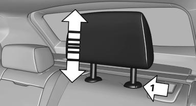 1. Pull the head restraint upward as far as possible.