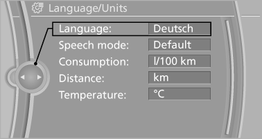 Language - Settings on the Control Display - Displays - Controls - BMW