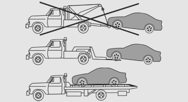 Have your vehicle transported with a tow truck