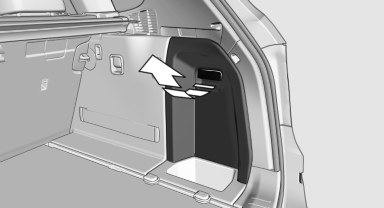 2. Pull the green knob with the fuel pump symbol.