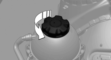 3. The coolant level is correct if it lies between