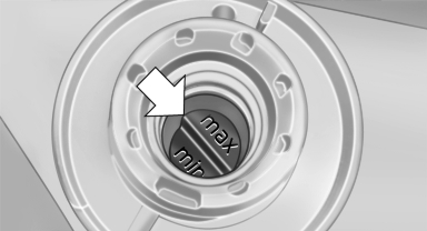 4. If the coolant is low, slowly add coolant up to