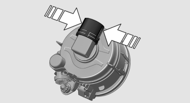 5. Turn the bulb bracket and remove it.