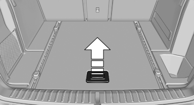 Raise the cargo floor panel. The storage space