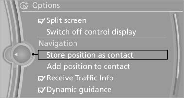 Store position as contact