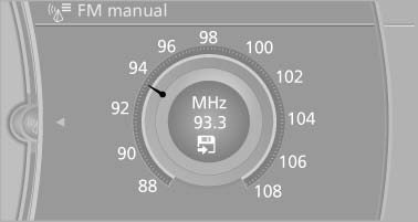 Selecting a station manually