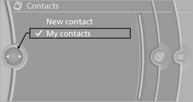 Displaying contacts