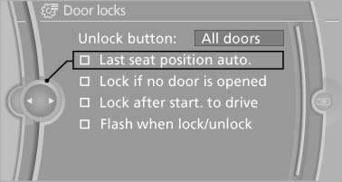 Last seat position auto