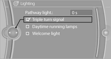 Triple turn signal