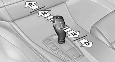 Briefly push the selector lever in the desired direction,