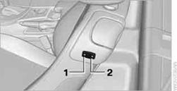 To move the front seats forward or backward from outside or from one of the rear