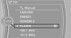 3.  Select the desired station.