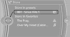 7.  Select the desired memory location.