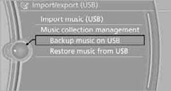 7.  "Backup music on USB"