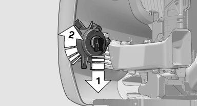 3. Insert the new bulb, connect the connector