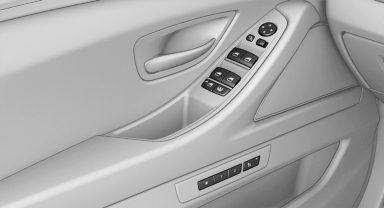 Driver's door controls