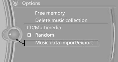 Music data import/export