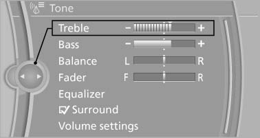 Select the desired tone settings
