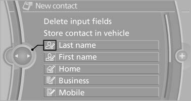 Fill in the entry fields: select the symbol next
