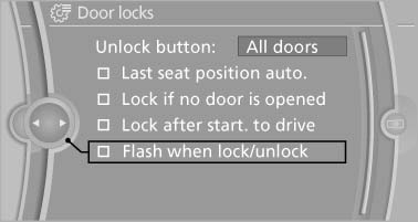 Flash when lock/unlock