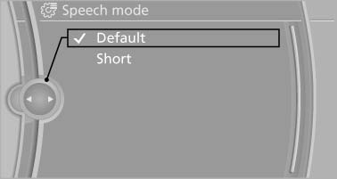 Setting the voice dialog