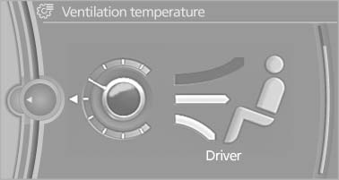 Adjusting the ventilation temperature