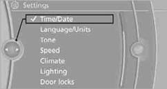 5. Turn the controller until "Time:" is highlighted, and then press the