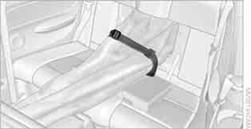 After loading, secure the transport bag and its contents. Tighten the retaining