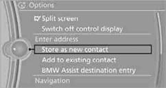 3.  Select an existing contact, if available.