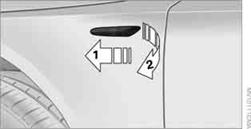 2. While simultaneously lifting the retaining tab, rotate bulb holder to