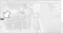 5. Attach the second terminal clamp of the minus/– jumper cable to the